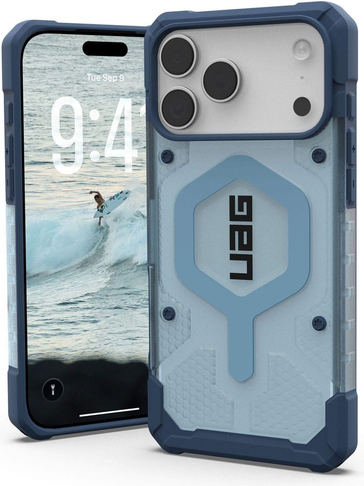 UAG Urban Armor Gear Bundle bestehend aus Pathfinder MagSafe Case & Lanyard (abnehmbar) | Apple iPhone 17 Pro Max | blues (transparent) & schwarz/graphite | 1145521BV03 (1145521BV03)