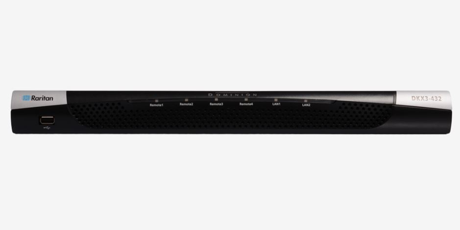 Raritan Dominion KX III-432 KVM-Switch 32 Ports CAT5 4 IP-Benutzer 1 Lokaler Benutzer Schwarz