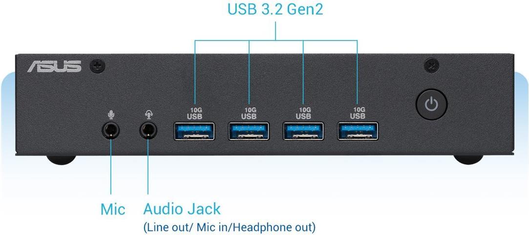ASUS VIVO PN43-SN100AD Intel N100 3.4GHz / 128GB M.2 W11P (90MS0321-M000U0)