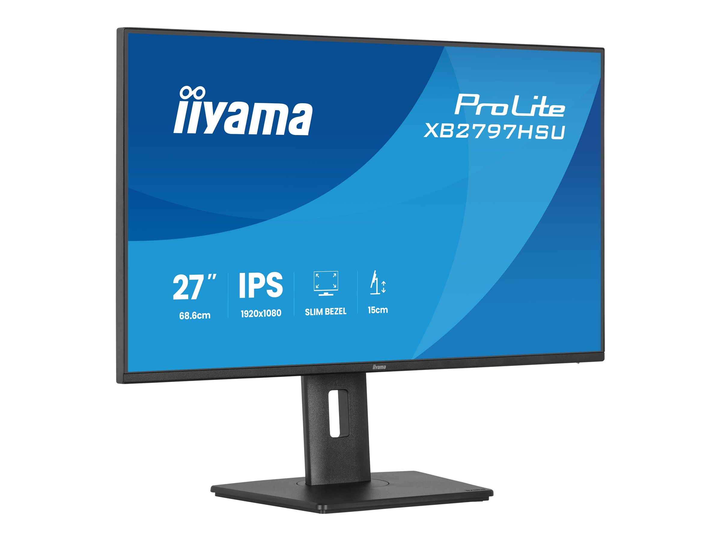iiyama ProLite XB2797HSU-B1 27" Full HD IPS Monitor 120 Hz Schwarz, Matte