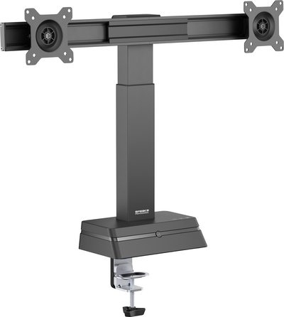 SpeaKa Professional SP-EMS-100 2fach Monitor-Standfuß 43.2 cm 17" - 68.6 27" Motorisiert (SP-13649588)