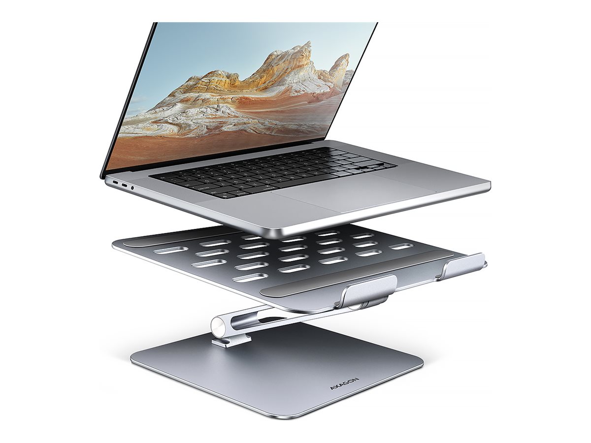AXAGON STND-LQ Notebook-Ständer 10"–17,3" Silber
