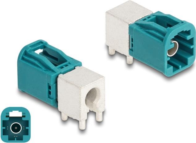 Delock Mini FAKRA Stecker single gewinkelt A-Typ PCB (90112)