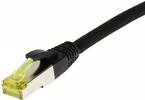 Patchkabel RJ45, CAT6A 500Mhz, 0,5m, schwarz, S-STP(S/FTP), TPE/LSZH(Ultraflex), AWG26, mitCat.7 Rohkabel, Synergy 21 (S217616)