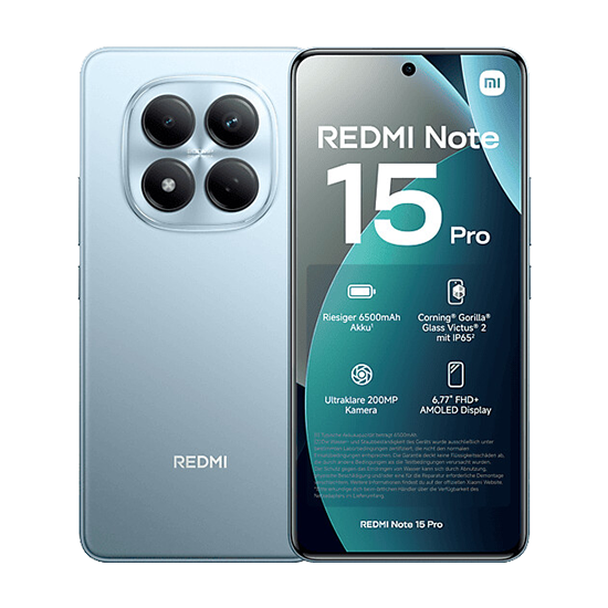 Xiaomi Redmi Note 15 Pro 12GB 512GB Glacier Blue 6.77" AMOLED 120Hz 200MP 6500mAh