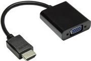 Adapter HDMI zu VGA, HDMI Stecker an VGA Buchse, 3,5 mm Stereo-Buchse, schwarz, Good Connections® (HDMI-AD21)