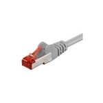 Wentronic Goobay CAT 6 Patchkabel, S/FTP (PiMF), Grau, 3 m - LSZH halogenfrei, Kupfer (50888)