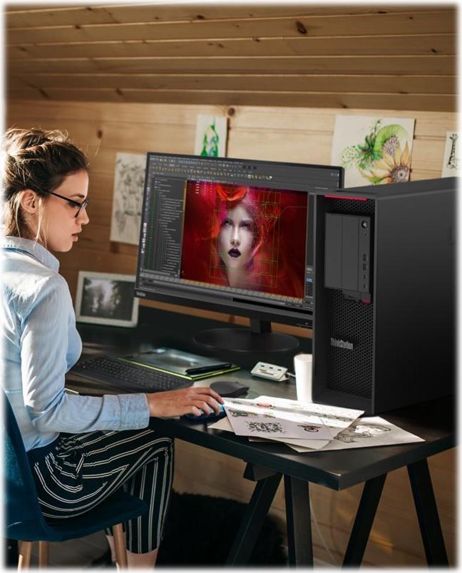 Lenovo ThinkStation P620 AMD Ryzen Threadripper PRO 5955WX 32 GB RAM 512 GB SSD NVIDIA RTX 2000 Ada Schwarz