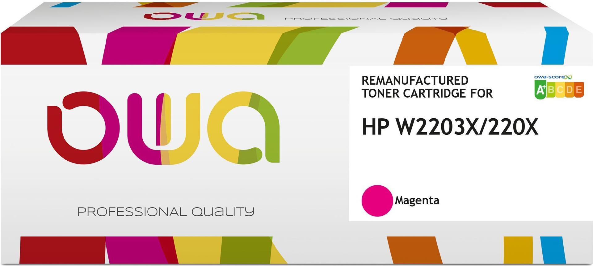 OWA Toner kompatibel zu HP W2203X / 220X magenta (5.500 S.) (K16558OW)