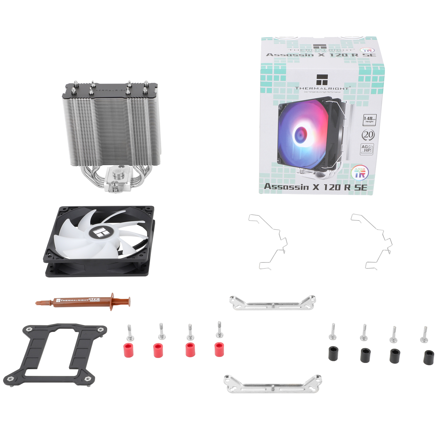Thermalright Assassin X 120 Refined SE ARGB Prozessor-Luftkühler Schwarz