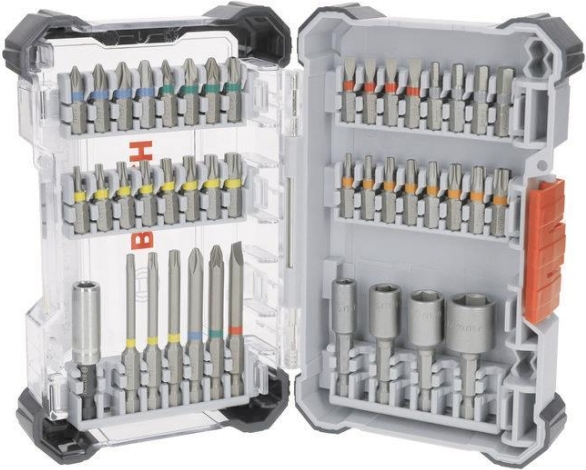 Bosch Extra Hard Set, 43-tlg. im Pick and Click-Koffer (2607017723)