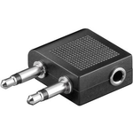 SpeaKa Professional Klinke Audio Y-Adapter [2x Klinkenstecker 3.5 mm - 1x Klinkenbuchse 3.5 mm] Schwarz (SP-7869752)
