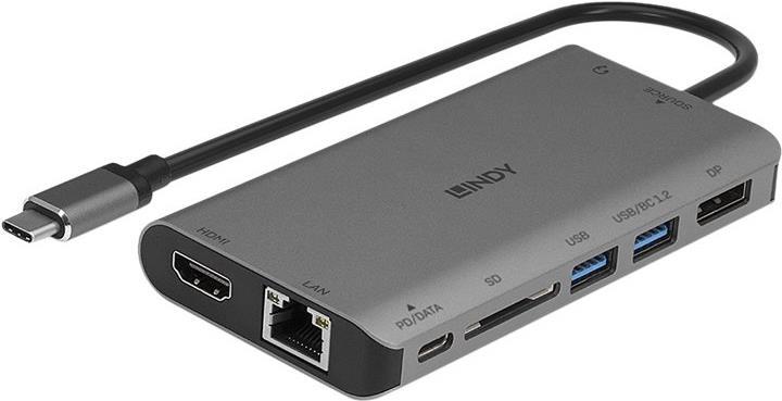 LINDY USB 3,2 Type C Laptop Mini Dock Dockingstation 43323
