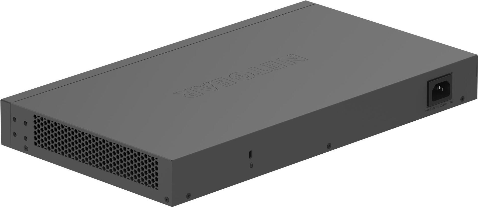 NETGEAR GS524PP 24-Port Gigabit PoE+ Switch Grau, Blau