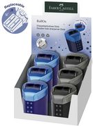 FABER-CASTELL Doppelspitzdose RollOn DOTS, im Display aus Kunststoff, mit patentiertem Easy Open & Close - 6 Stück (183910)