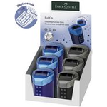 FABER-CASTELL Doppelspitzdose RollOn DOTS, im Display aus Kunststoff, mit patentiertem Easy Open & Close - 6 Stück (183910)