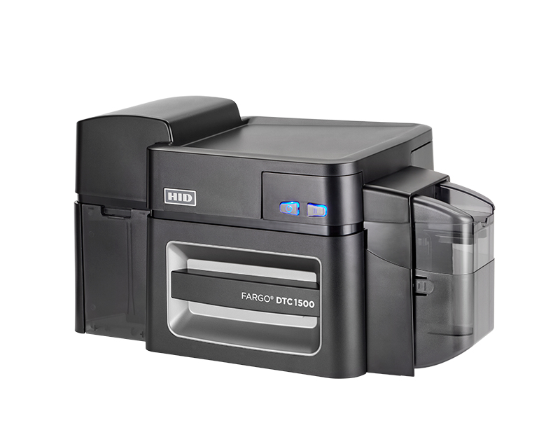 Fargo DTC1500 Kartendrucker DUO USB LAN 300 dpi 600 Karten/Stunde Schwarz/Grau