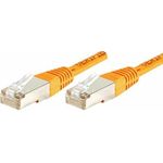 Patchkabel F/UTP, CAT.6, orange, 1,5 m Patchkabel mit besonders schmalem Knickschutz (857941)