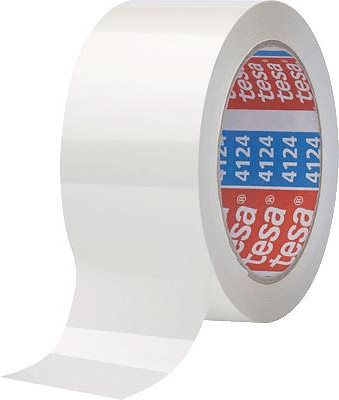 TESA pack Verpackungsklebeband 4124, aus PVC, 50 mm x 66 m extrem reißfest, klebstark, Klebemasse au