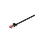 Wentronic Goobay CAT 6 Flach-Patchkabel, U/FTP, Schwarz, 5 m - Kupfermaterial (94235)