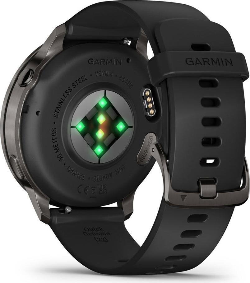 Garmin Venu 4 Smartwatch 45 mm 1,4" AMOLED 8 GB Schwarz/Schiefergrau