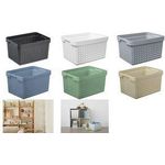 NHG Aufbewahrungskorb SEOUL BASKET L, PP, grau Material: aus recyceltem PP, mit Diamantlöchern, - 1 Stück (60250813)