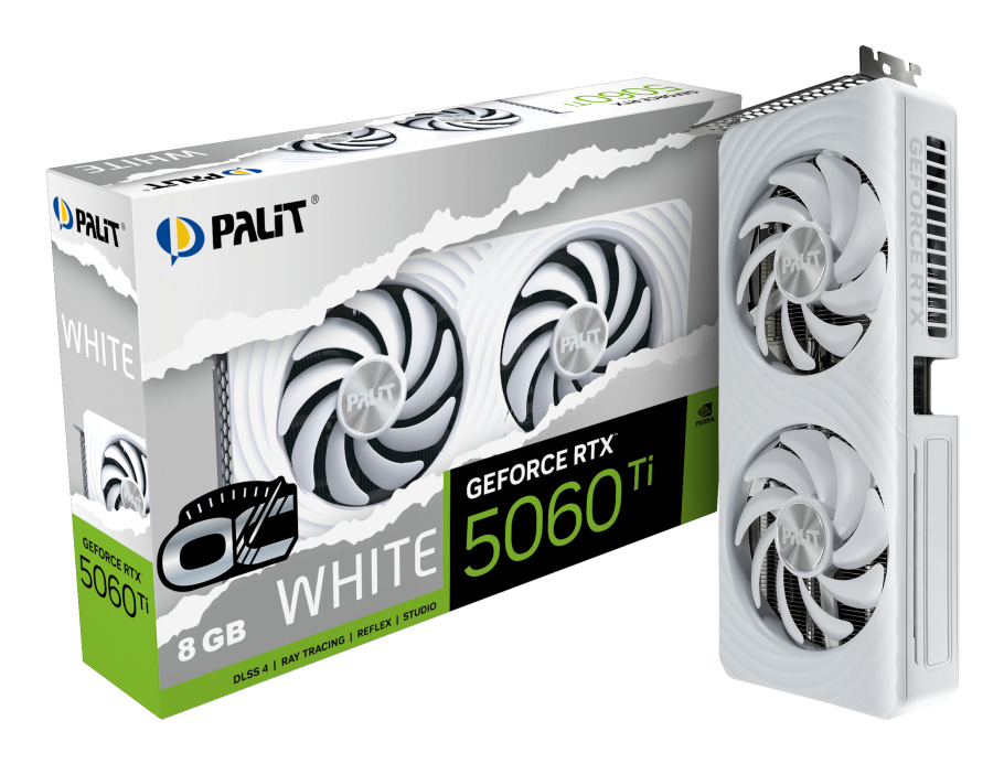 Palit GeForce RTX 5060 Ti White OC 8 GB GDDR7 Weiß