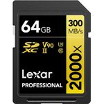 Lexar Professional 2000x 64 GB SDHC UHS-II Klasse 10 (LSD2000064G-BNNNG)