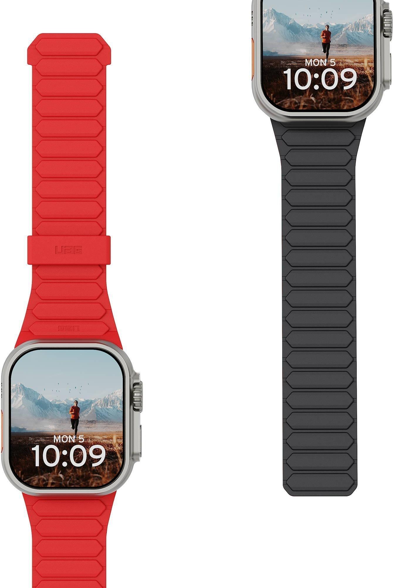 UAG Urban Armor Gear Pathfinder Strap | Apple Watch Ultra/44/45/46mm | ash (grau)/active lava | 19416111319B (19416111319B)