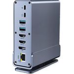 VALUE USB C Dockingstation 16-in-1, 4K60 1xDP, 2xHDMI, 1xGbE,USB(2xC,5xA,1xC PD) (12.99.1142)
