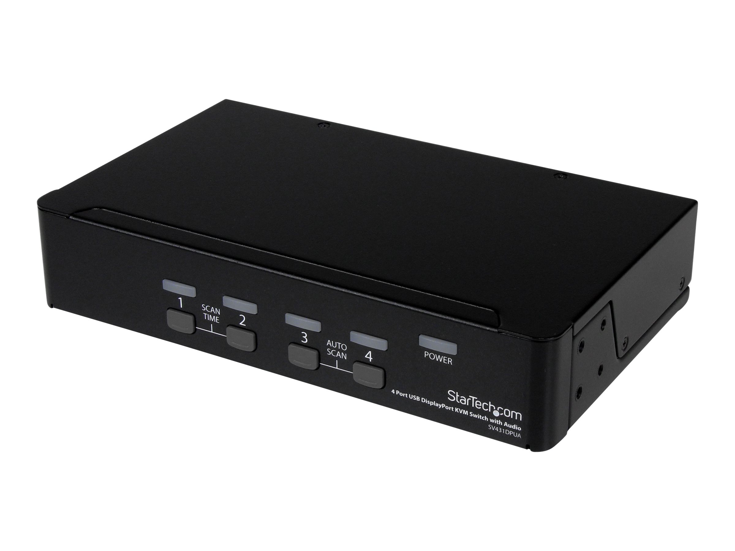 StarTech.com SV431DPUA 4-Port DisplayPort USB KVM-Switch mit Audio Schwarz