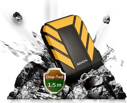 ADATA HD710P - Festplatte - 1 TB - extern (tragbar) - 2.5 (6.4 cm) - USB 3.1 - Gelb