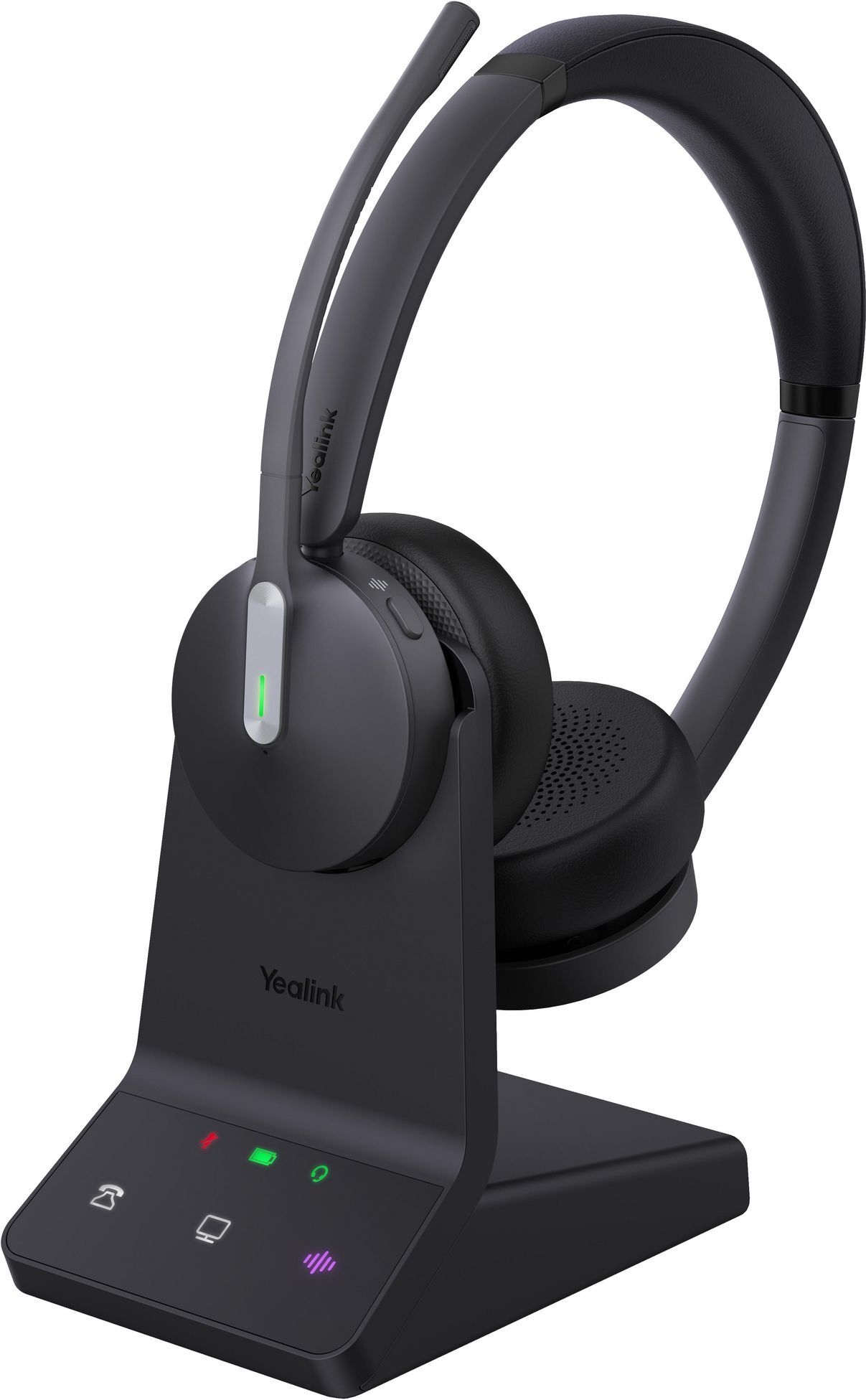 Yealink WH64 Workstation Dual Headset Kabellos On-Ear Bluetooth DECT USB-C Schwarz