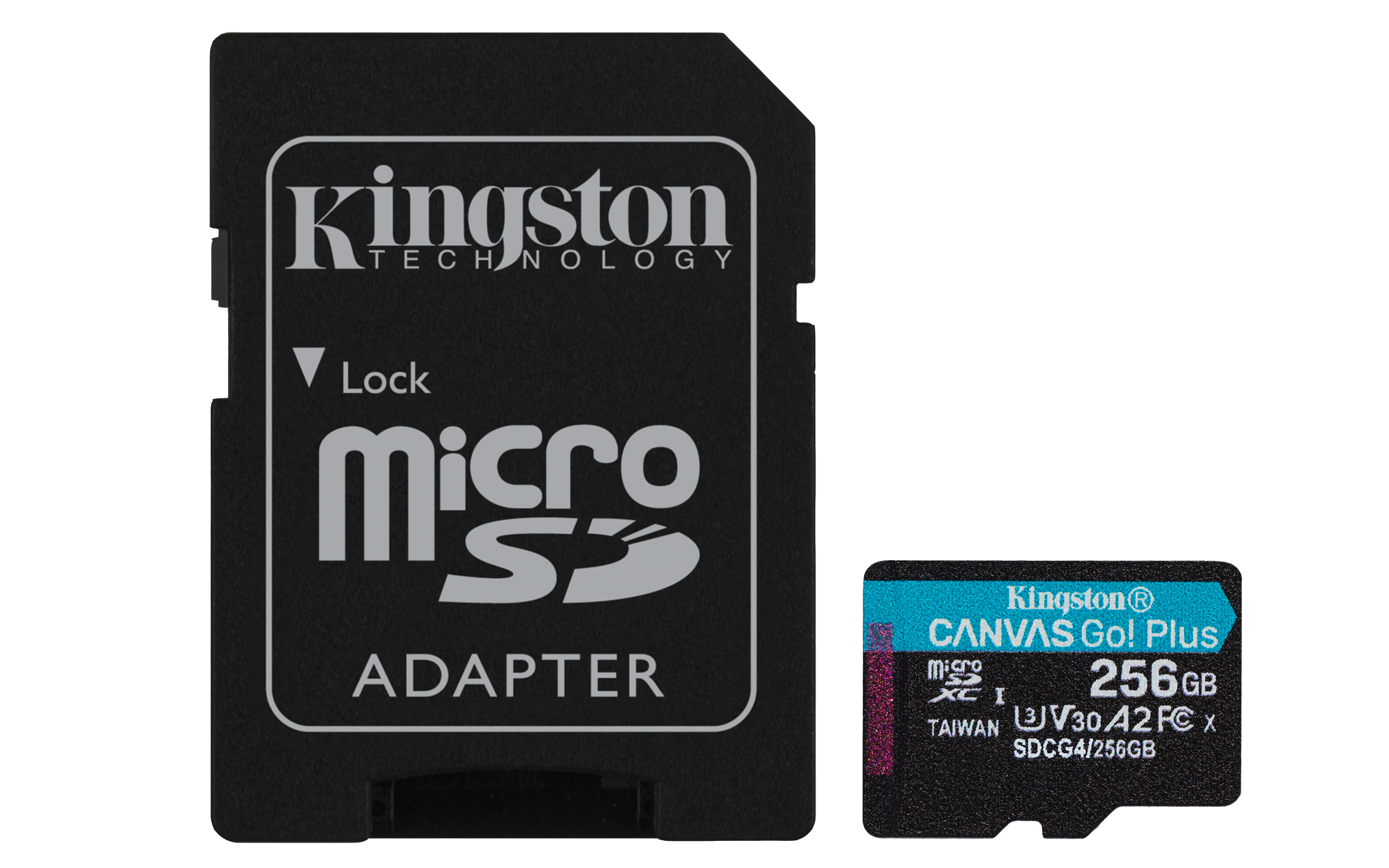 Kingston Canvas Go! Plus microSDXC 256 GB UHS-I 200 MB/s + Adapter