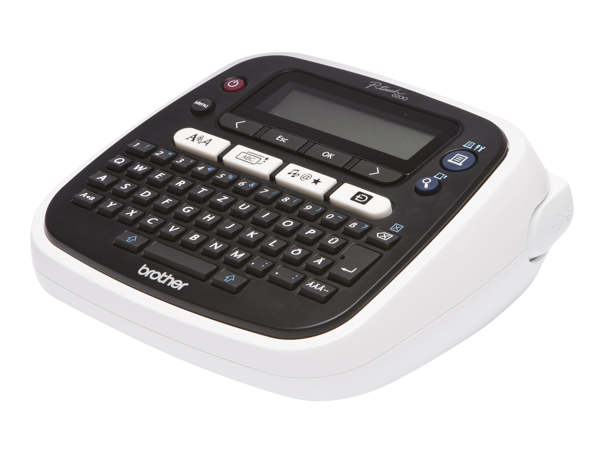 Brother P-Touch PT-D200BW Beschriftungsgerät Thermotransfer 180 dpi Grau, Weiß