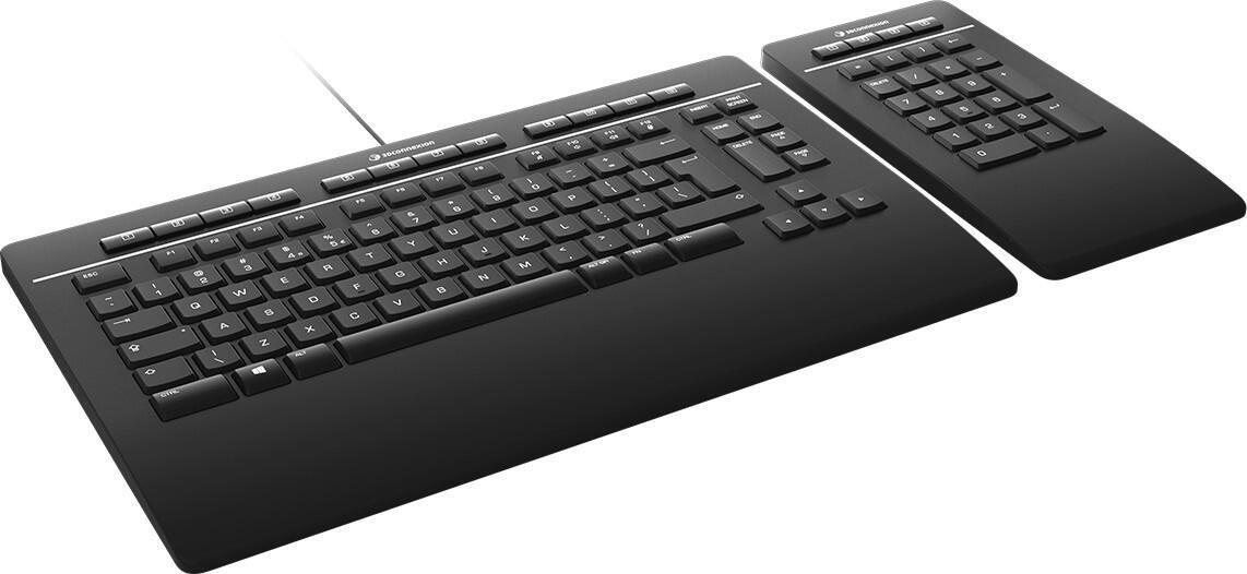 3Dconnexion Keyboard Pro with Numpad QWERTZ Deutsch Schwarz