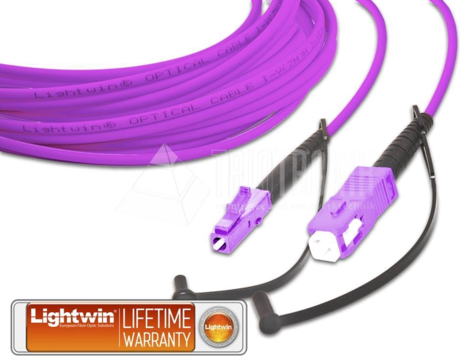 Lightwin High Quality Simplex LWL Patchkabel, MM OM4, LC - SC LWL Patchkabel (LSP-50 LC-SC 3.0 OM4)