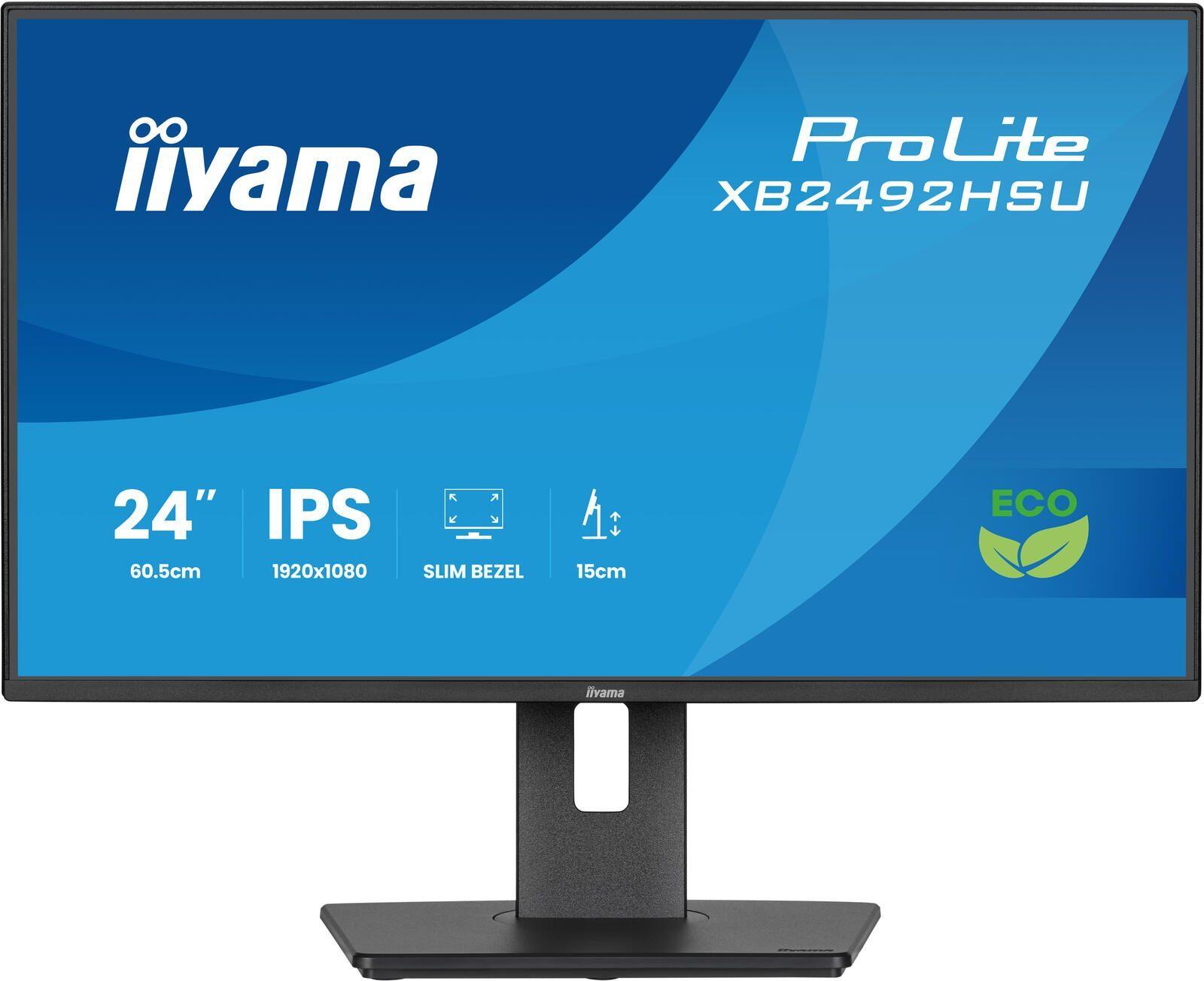 iiyama ProLite XB2492HSU-B1 24" IPS 120 Hz Full HD Monitor Schwarz