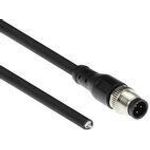 ACT Industrial 1.50 meters Sensor cable M12A 4-pin male to open end Superflex Xtreme TPE cable, shielded (SC3404)