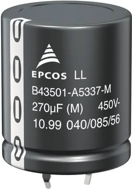 TDK B43501-A5476-M Elektrolyt-Kondensator SnapIn 10 mm 47 µF 450 V/DC 20 % (Ø x H) 22 mm x 25 mm 1 St. (B43501-A5476-M)