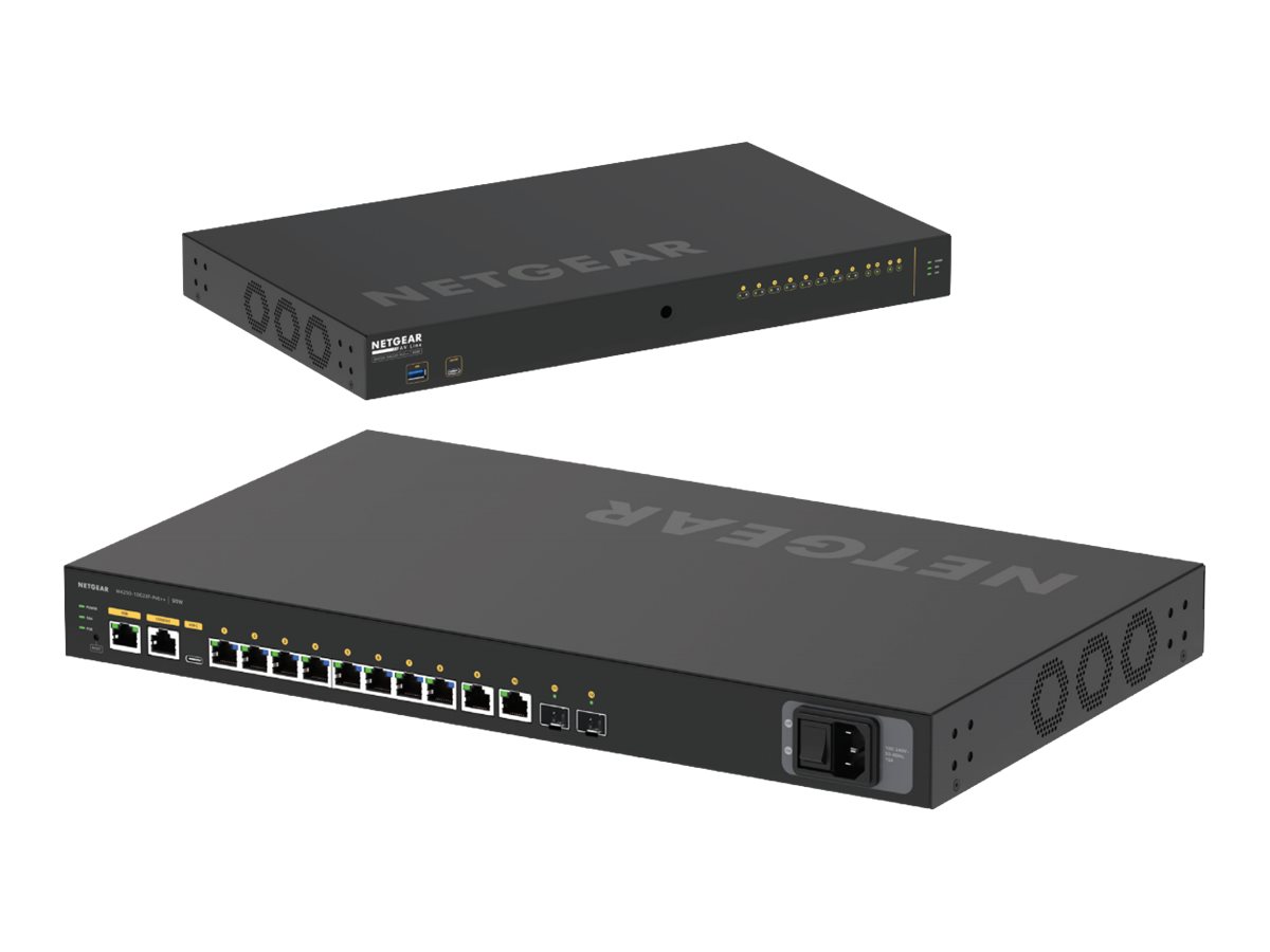 NETGEAR AV Line M4250-10G2XF-PoE++ 12-Port L3 Managed Switch Schwarz