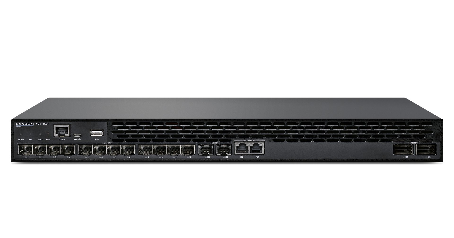 LANCOM XS-5116QF - Managed Switch - L3 - 16 Ports - 10 Gigabit Ethernet - Schwarz