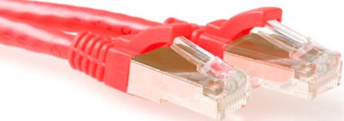 ACT 0.50m Cat6a SSTP PiMF 0.50m Cat6a S/FTP (S-STP) Rot Netzwerkkabel (IB5000)