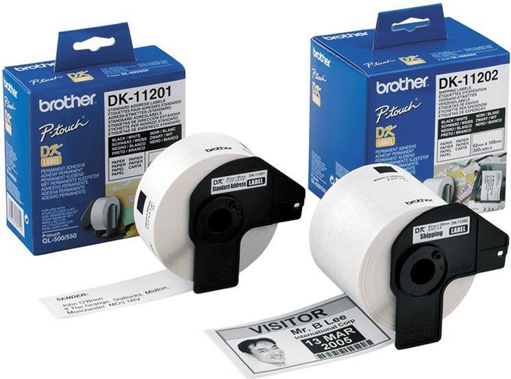Brother DK-22212 Endlos-Etikettenrolle 62 mm x 15,2 m Weiß