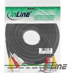 InLine® Cinch Kabel, Audio/Video 3x Cinch St/St 10m (89610)