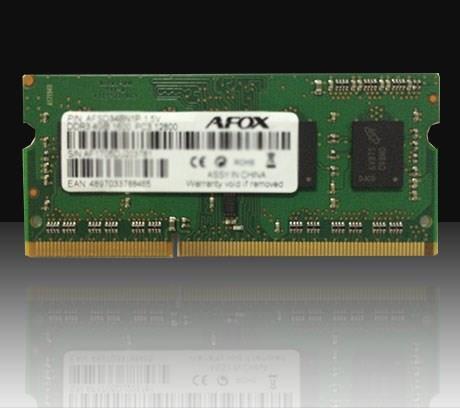 AFOX AFSD38AK1P Speichermodul 8 GB 1 x 8 GB DDR3 1600 MHz (AFSD38AK1P)