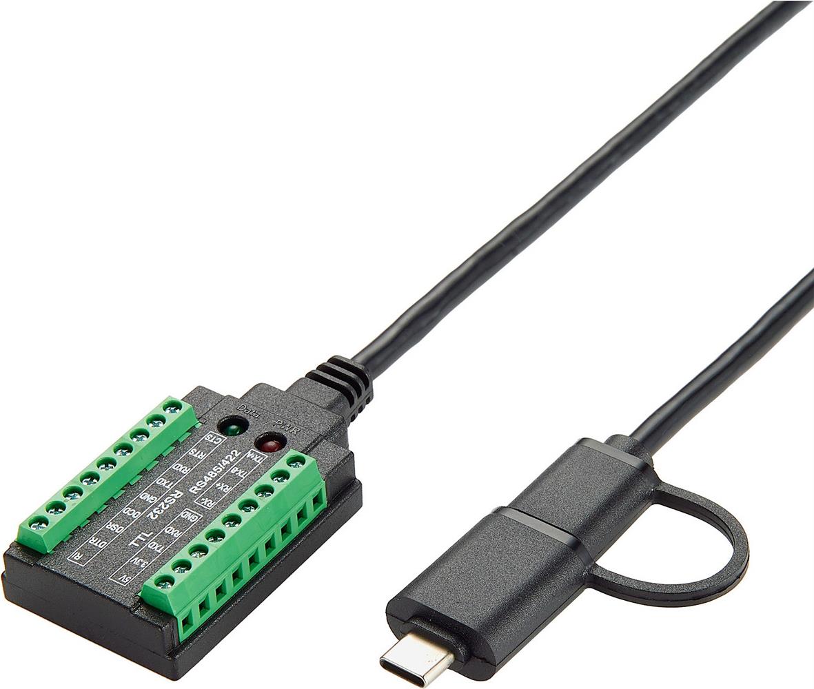 EXSYS GmbH USB zu 1S Seriell RS-232/422/485/TTL Kabel mit Terminal Block, 1.0 m (FTDI Chipsatz) (EX-13003)