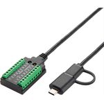 EXSYS GmbH USB zu 1S Seriell RS-232/422/485/TTL Kabel mit Terminal Block, 1.0 m (FTDI Chipsatz) (EX-13003)