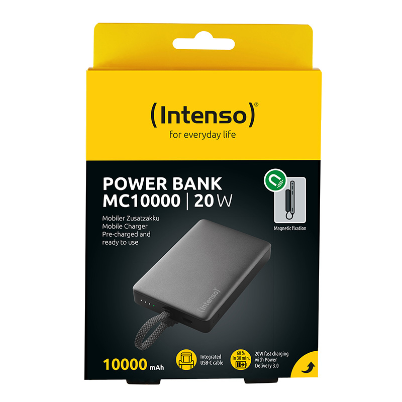 Intenso MC10000 Powerbank 10000 mAh 20 W Schwarz, Grau