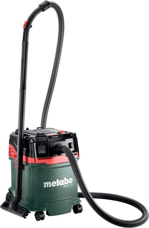 Metabo ASA 30 L PC Trommel-Staubsauger Trocken & Nass 1200 W 30 L Schwarz, Grün, Rot